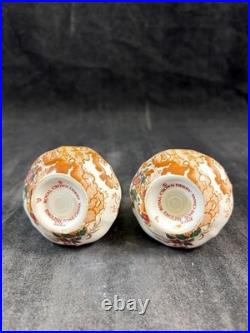 Royal Crown Derby Olde Avesbury Group of Salt and Pepper Set with Mustard Jar