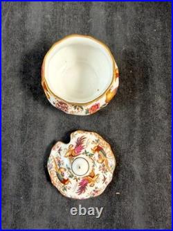 Royal Crown Derby Olde Avesbury Group of Salt and Pepper Set with Mustard Jar