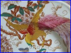 Royal Crown Derby Olde Avesbury Handpainted Set Of 6 Square Luncheon Plate 8.75