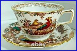 Royal Crown Derby Olde Avesbury Large Teacup / Coffee Cup And Saucer Set Of 5