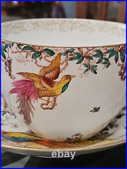 Royal Crown Derby Olde Avesbury Oversized Jumbo Cup Saucer Vintage Porcelain