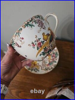 Royal Crown Derby Olde Avesbury Oversized Jumbo Cup Saucer Vintage Porcelain