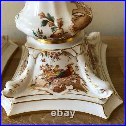 Royal Crown Derby Olde Avesbury Pair of Tall Candlesticks