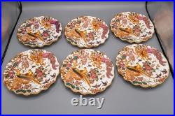 Royal Crown Derby Olde Avesbury Sheffield Dessert Plates Set of 12 8 3/4
