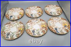 Royal Crown Derby Orient Mikado Salad Plates Set of 12 8 3/8 FREE USA SHIP