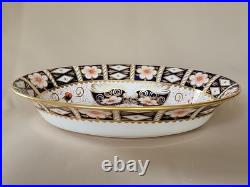 Royal Crown Derby Oval Vegetable Bowl 2451 Traditional Imari 10 1/8 Rare