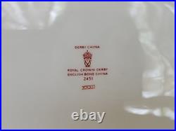 Royal Crown Derby Oval Vegetable Bowl 2451 Traditional Imari 10 1/8 Rare