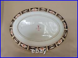 Royal Crown Derby Oval Vegetable Bowl 2451 Traditional Imari 10 1/8 Rare