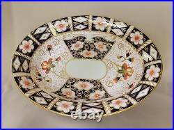Royal Crown Derby Oval Vegetable Bowl 2451 Traditional Imari 10 1/8 Rare
