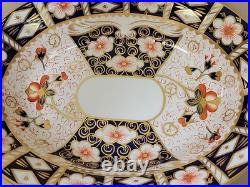 Royal Crown Derby Oval Vegetable Bowl 2451 Traditional Imari 10 1/8 Rare