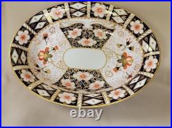 Royal Crown Derby Oval Vegetable Bowl 2451 Traditional Imari 10 1/8 Rare