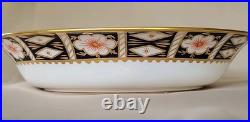 Royal Crown Derby Oval Vegetable Bowl 2451 Traditional Imari 10 1/8 Rare