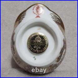 Royal Crown Derby Owl Figurine Porcelain Collectible 3.15 Inch Tall Used