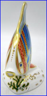 Royal Crown Derby Pacific Angel Fish Figurine Paperweight (4.5 In.) 2004 Ltd. Ed