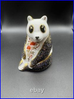 Royal Crown Derby Panda Squirrel & Kingfisher Paperweights Mint
