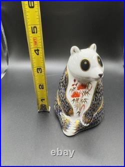 Royal Crown Derby Panda Squirrel & Kingfisher Paperweights Mint