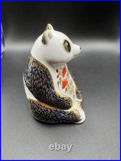 Royal Crown Derby Panda Squirrel & Kingfisher Paperweights Mint