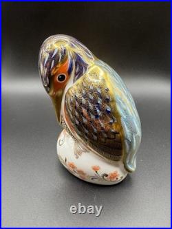 Royal Crown Derby Panda Squirrel & Kingfisher Paperweights Mint