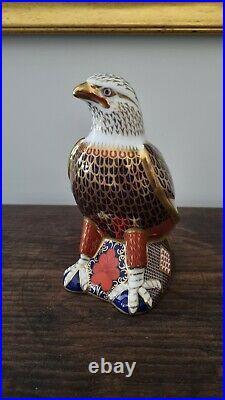Royal Crown Derby Paperweight BALD EAGLE Gold Stopper and Box dated 1994