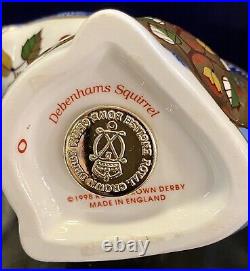 Royal Crown Derby Paperweight Debenham's Squirrel