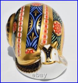 Royal Crown Derby Paperweight GARDEN SNAIL Ltd Edition /4,500 Gold Stopper