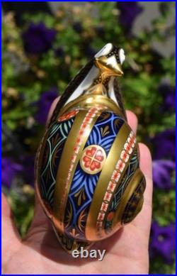 Royal Crown Derby Paperweight GARDEN SNAIL Ltd Edition /4,500 Gold Stopper