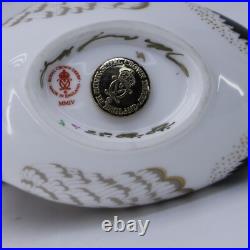 Royal Crown Derby Paperweight Imari Mallard Duck Signed England 2004