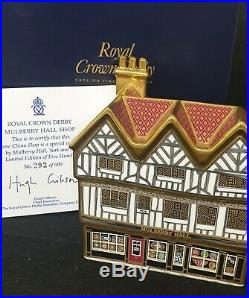 Royal Crown Derby Paperweight Mulberry Hall Shop Ltd Edition 292 / 500 New Boxed