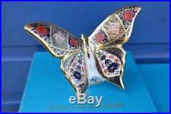 Royal Crown Derby Paperweight Old Imari SGB BUTTERFLY- SEAHORSE & ROBIN NEW