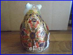 Royal Crown Derby Paperweight. Old imari honey bear 1st quality
