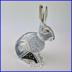 Royal Crown Derby Paperweight Starlight Hare Gold Stopper Collectors Guild