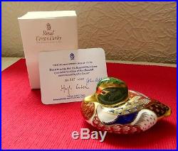 Royal Crown Derby Paperweight The Bakewell Duck