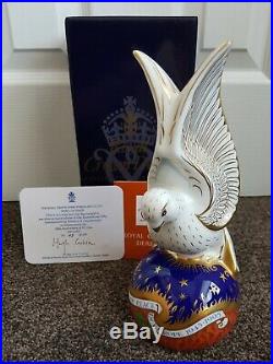 Royal Crown Derby Paperweight The Spirit Of Peace Dove Ltd Edition 93/150 Rcd