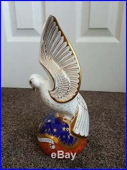 Royal Crown Derby Paperweight The Spirit Of Peace Dove Ltd Edition 93/150 Rcd