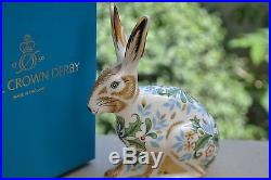 Royal Crown Derby Paperweight WINTER HARE 1st Quality & Original Box