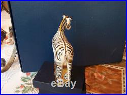 Royal Crown Derby Paperweight, Zebra Baby 2008 Mmxiiigold Stopper Great Condition