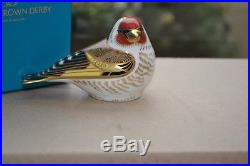 Royal Crown Derby Paperweights GOLDFINCH 1st Quality & Original Box