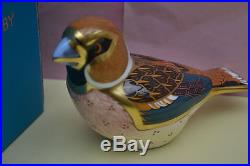 Royal Crown Derby Paperweights HAWFINCH 1st Quality & Original Box BRAND NEW