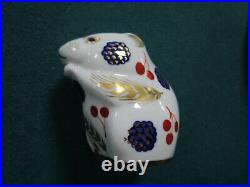 Royal Crown Derby Paperweights Hamster, Duck, Quail, Rabbit, Mouse, Hedghog Pick