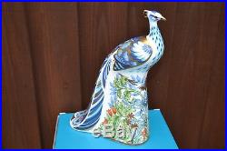 Royal Crown Derby Paperweights MANOR PEACOCK NEW 1st Quality & Original Box