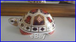 Royal Crown Derby Paperweights x 3. With silver stoppers