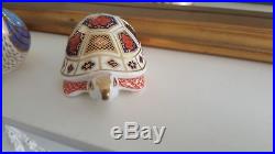 Royal Crown Derby Paperweights x 3. With silver stoppers