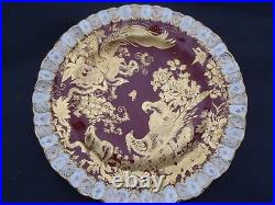 Royal Crown Derby Paradise Ruffle Plate 8 1/2