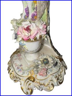 Royal Crown Derby Peacock Figurine 24cm Signed B. Barker Made in England