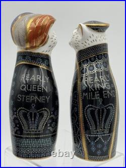 Royal Crown Derby Pearly King & Queen Cats 8