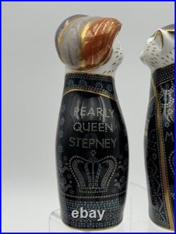 Royal Crown Derby Pearly King & Queen Cats 8