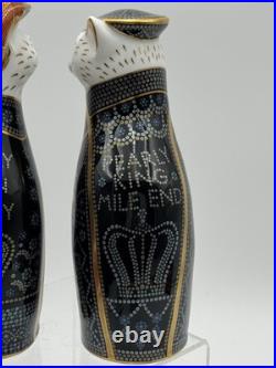 Royal Crown Derby Pearly King & Queen Cats 8