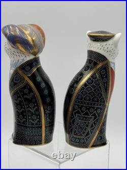 Royal Crown Derby Pearly King & Queen Cats 8