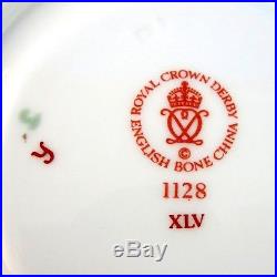 Royal Crown Derby Pedestal Imari Pattern 1128 Tea Cup and Saucer Set