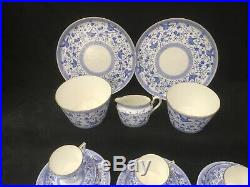 Royal Crown Derby Pembroke Blue Tea Set for 6 c1891 1900 & More Pieces Extra